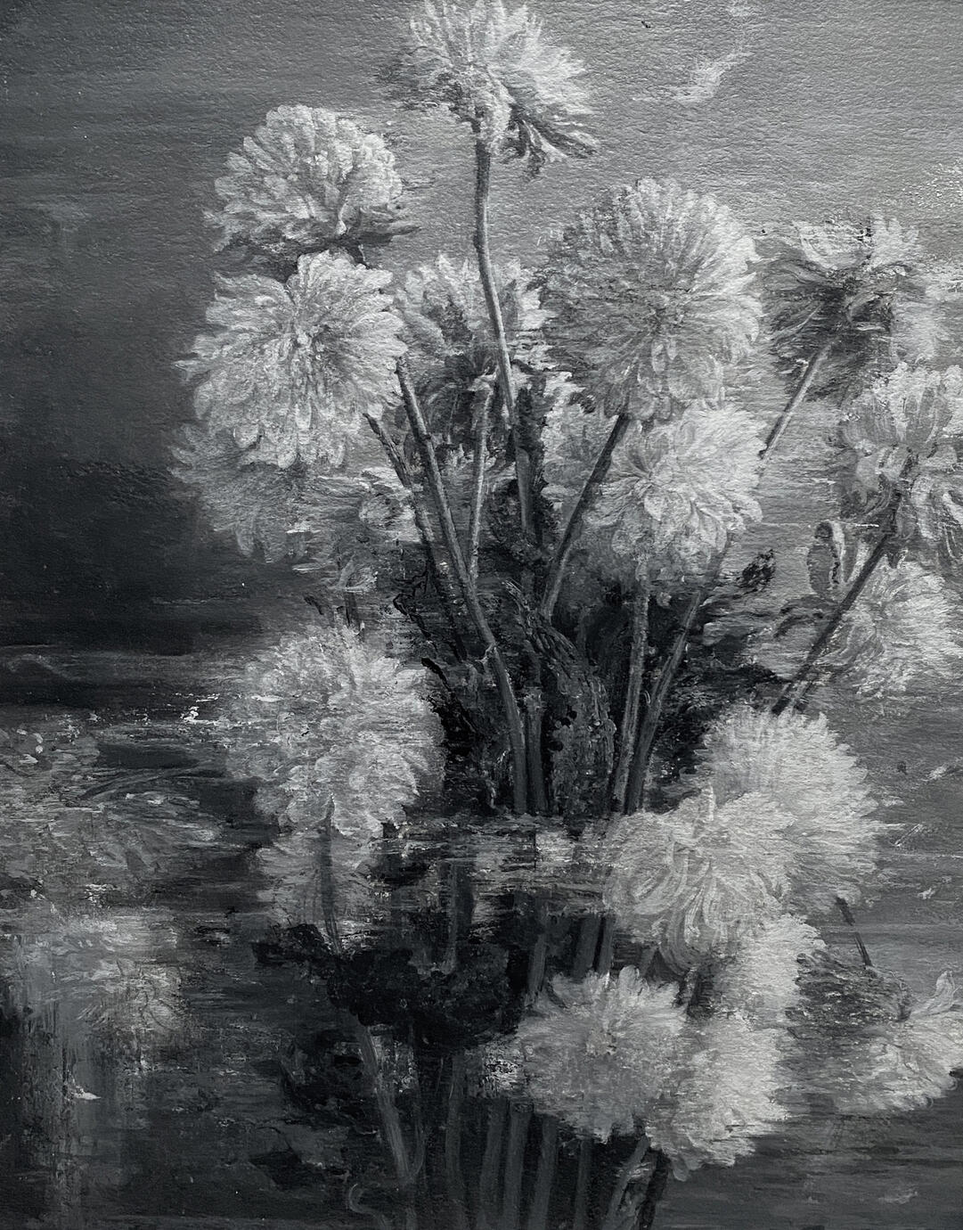 The Flowers — Oil painting on canvas, 30 × 40 cm, 2019