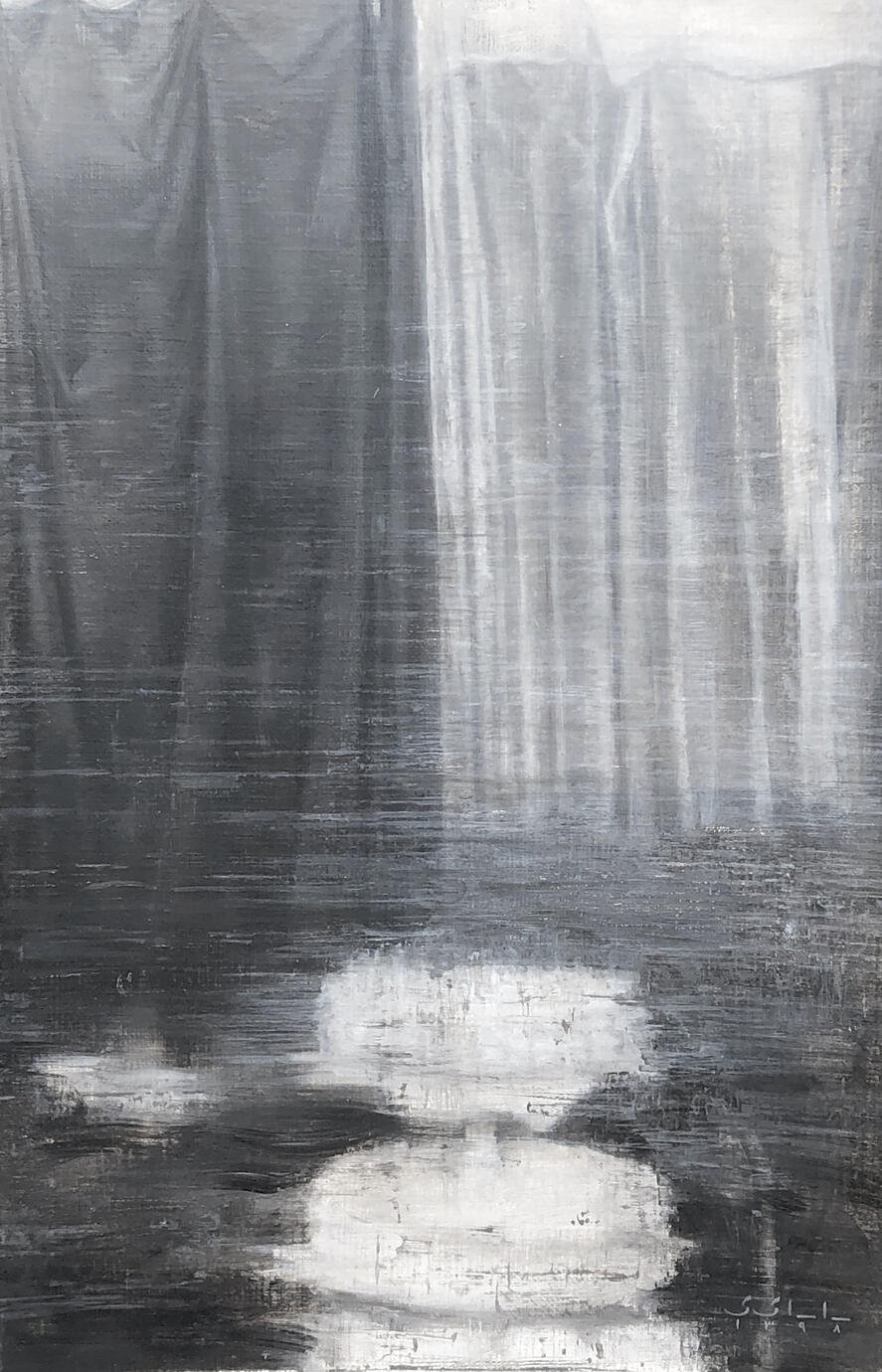 The Moments — Oil on paper, 20 × 30 cm, 2019