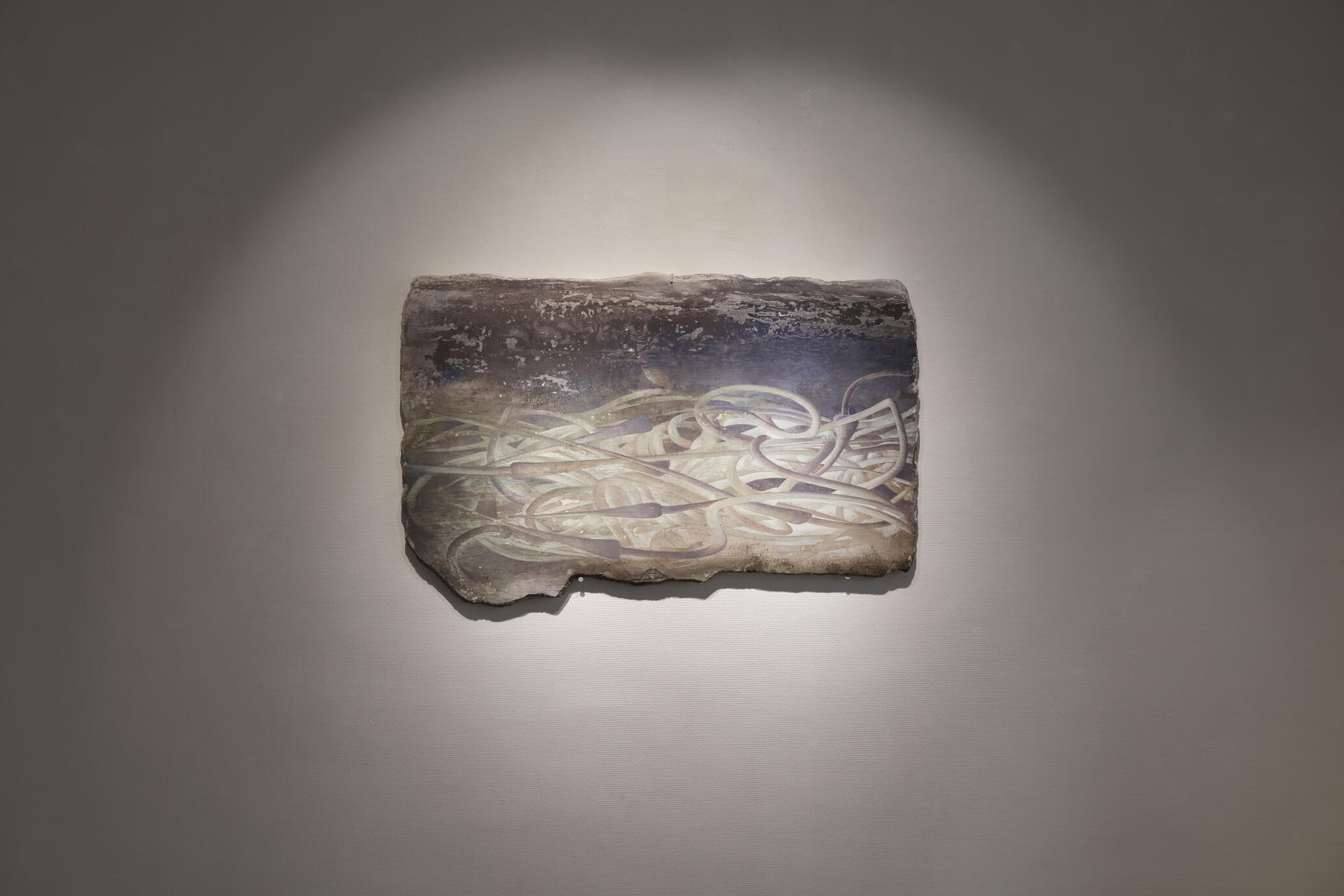 The Flowers — Fresco painting, 105 × 66 cm, 2025